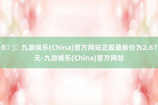 🦄九游娱乐(China)官方网站正股最新价为2.67元-九游娱乐(China)官方网站