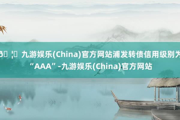 🦄九游娱乐(China)官方网站浦发转债信用级别为“AAA”-九游娱乐(China)官方网站